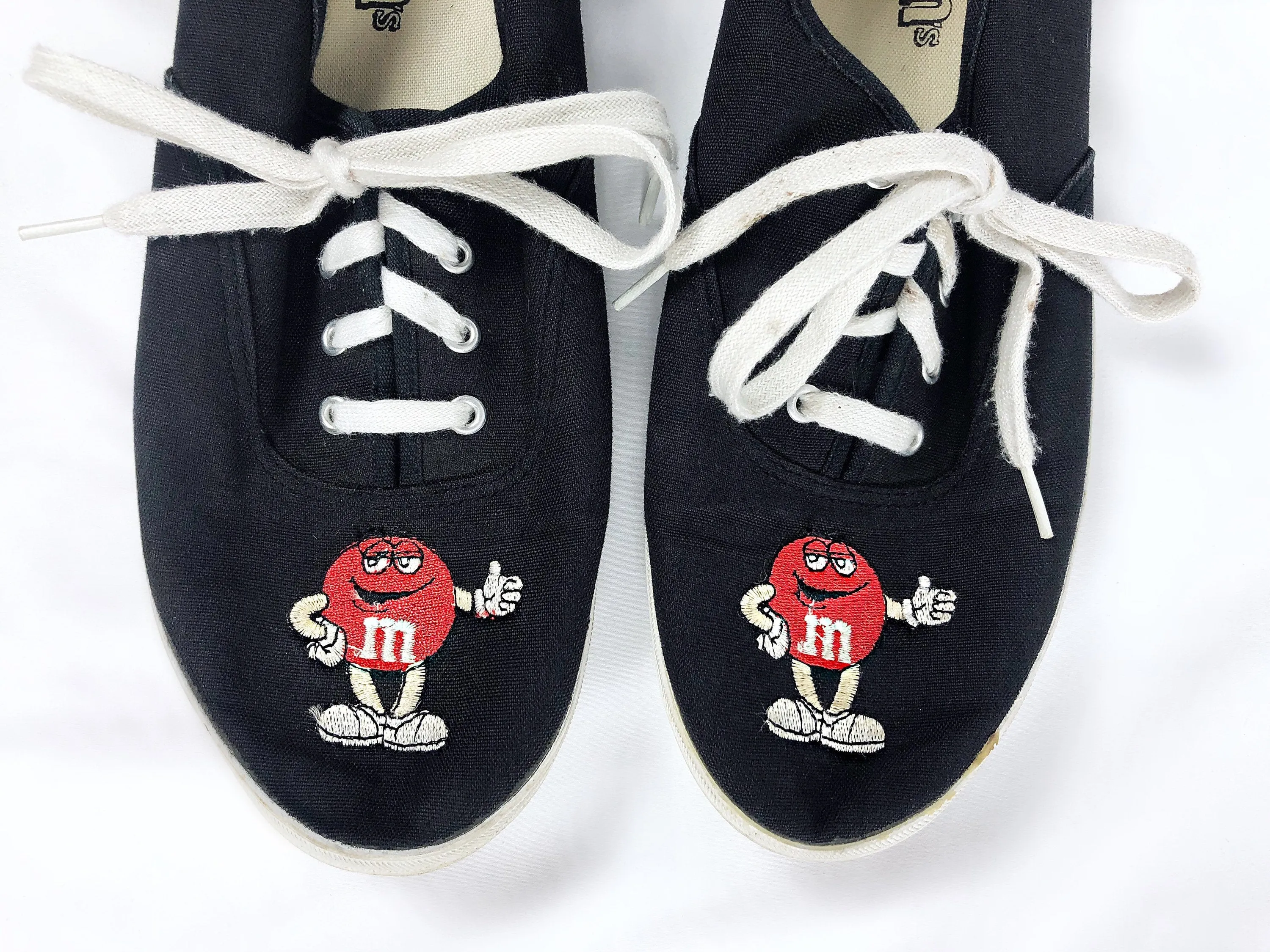 00's M&M’s Candy Embroidered Canvas Lace Up Sneakers by Mars Candy