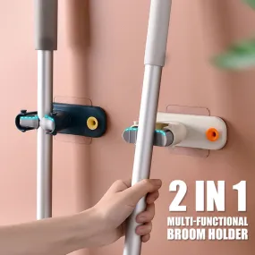 2 In 1 Multi-functional Broom Holder 2 In 1 Multi-functional Broom Holder