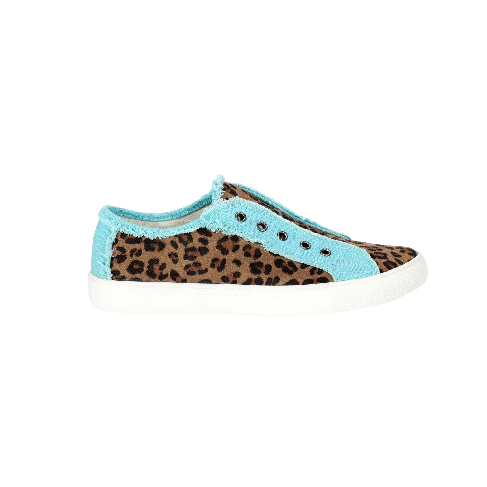 900-S002 Montana West Leopard Hair-On Canvas Shoes - By Case (12 Paris/Case)