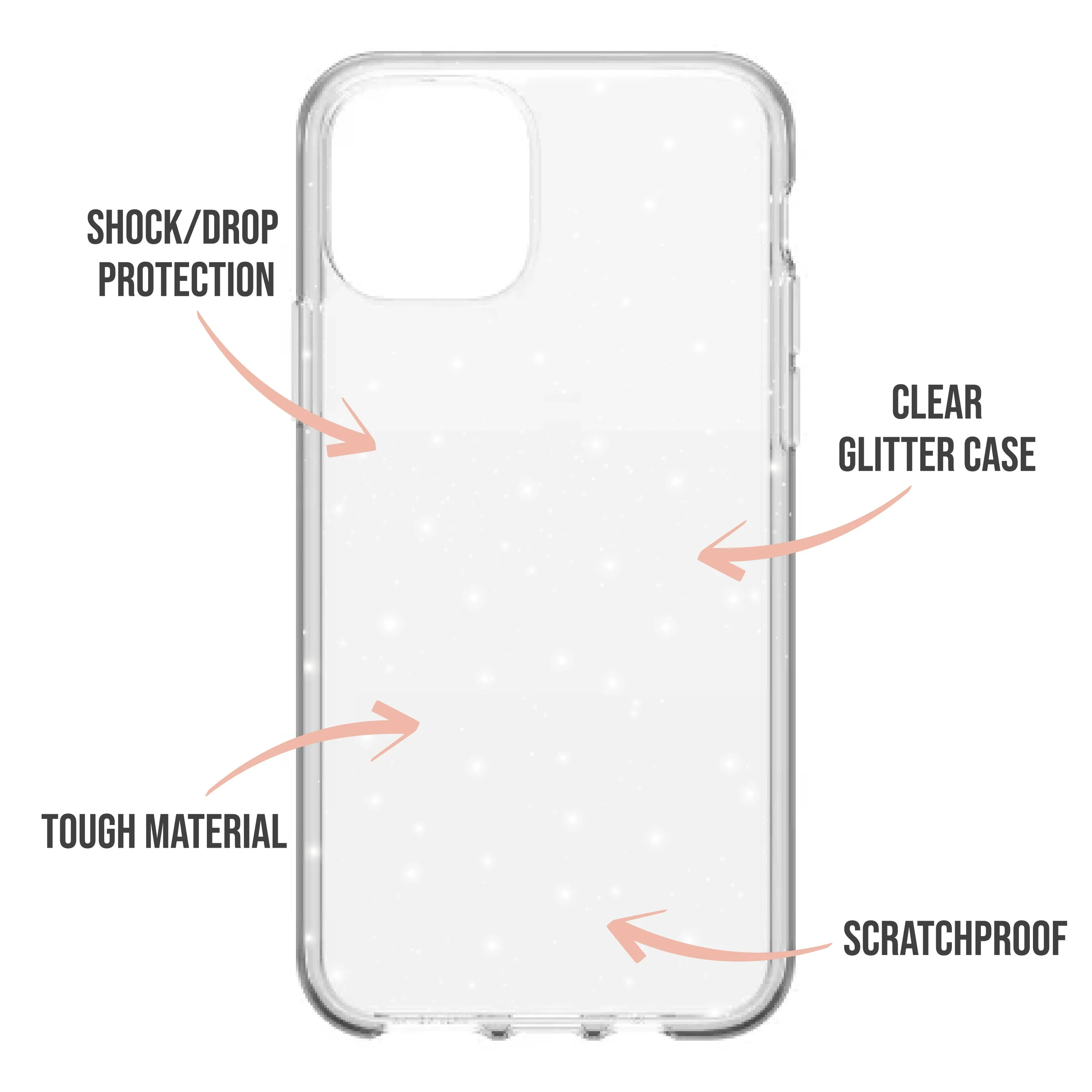 Abstract Rainbow Glitter Phone Case