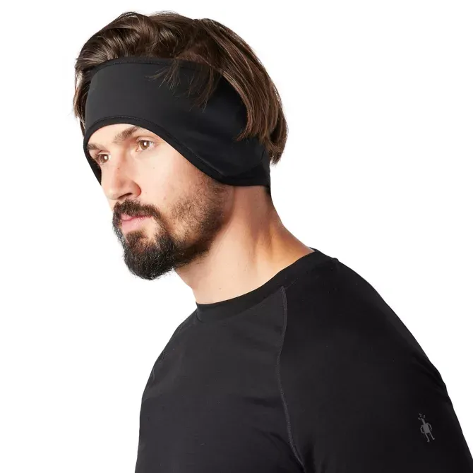 Active Fleece Wind Headband - Black