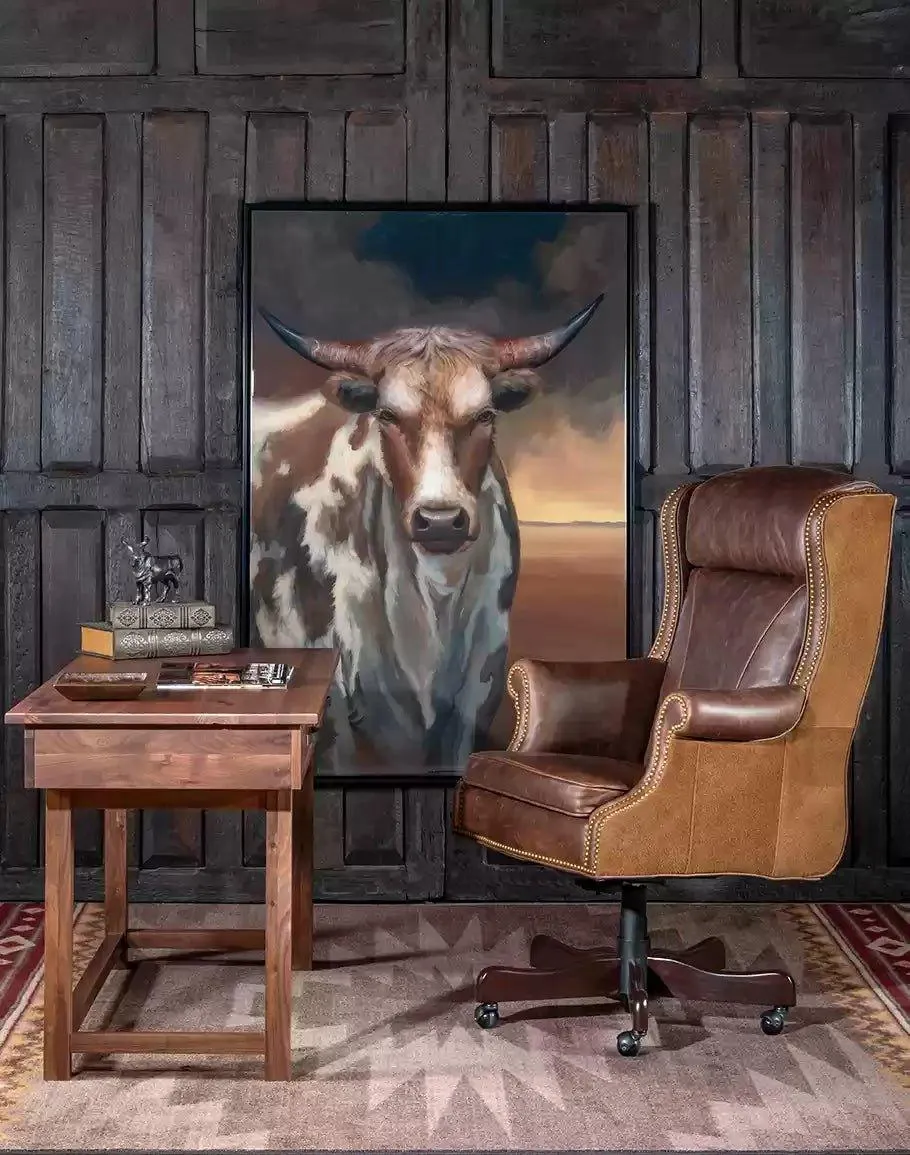 Ahead of the Storm - Framed Bull Art