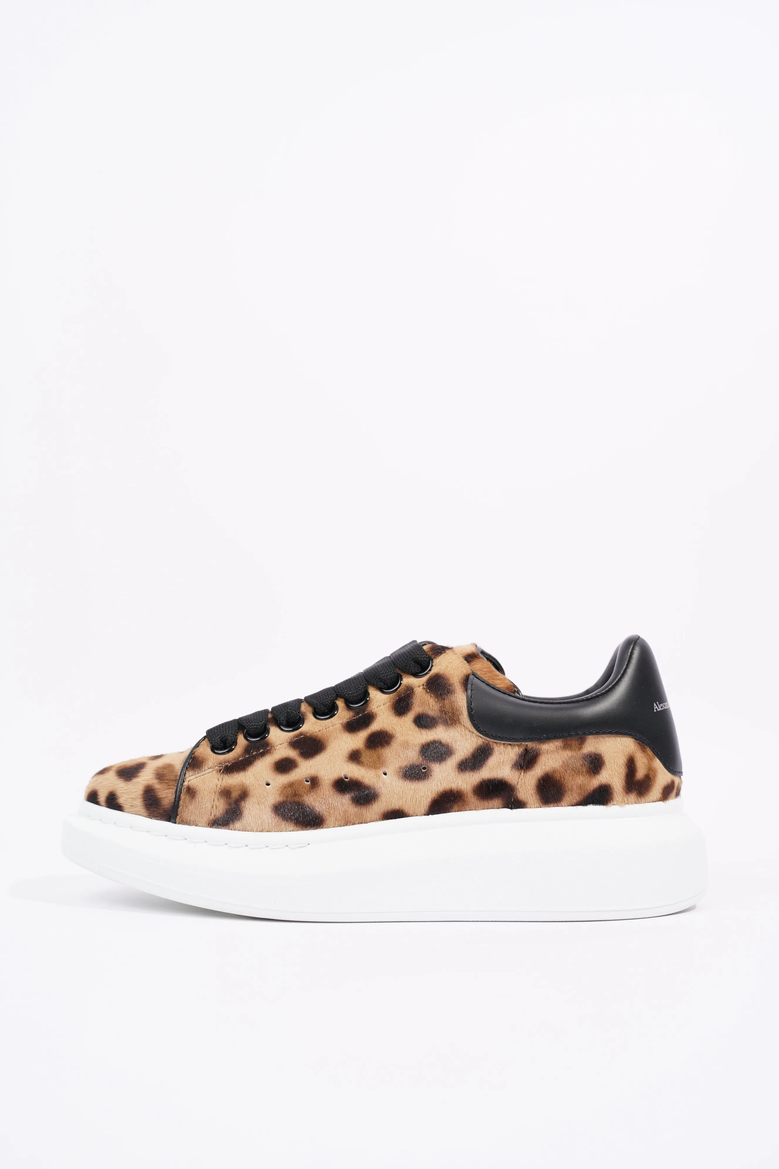 Alexander McQueen Womens Oversized Sneaker Leopard Print EU 38 / UK 5