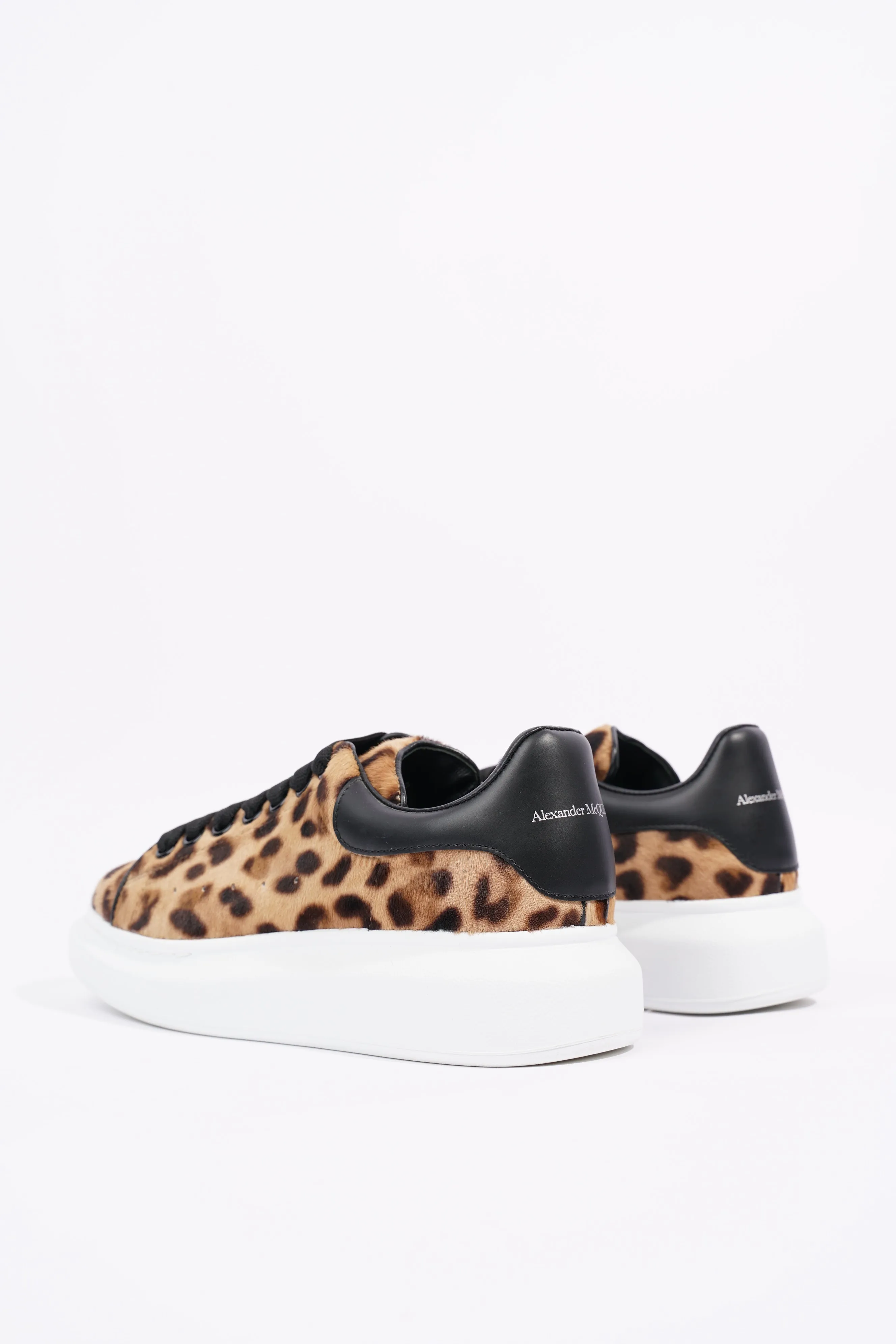 Alexander McQueen Womens Oversized Sneaker Leopard Print EU 38 / UK 5