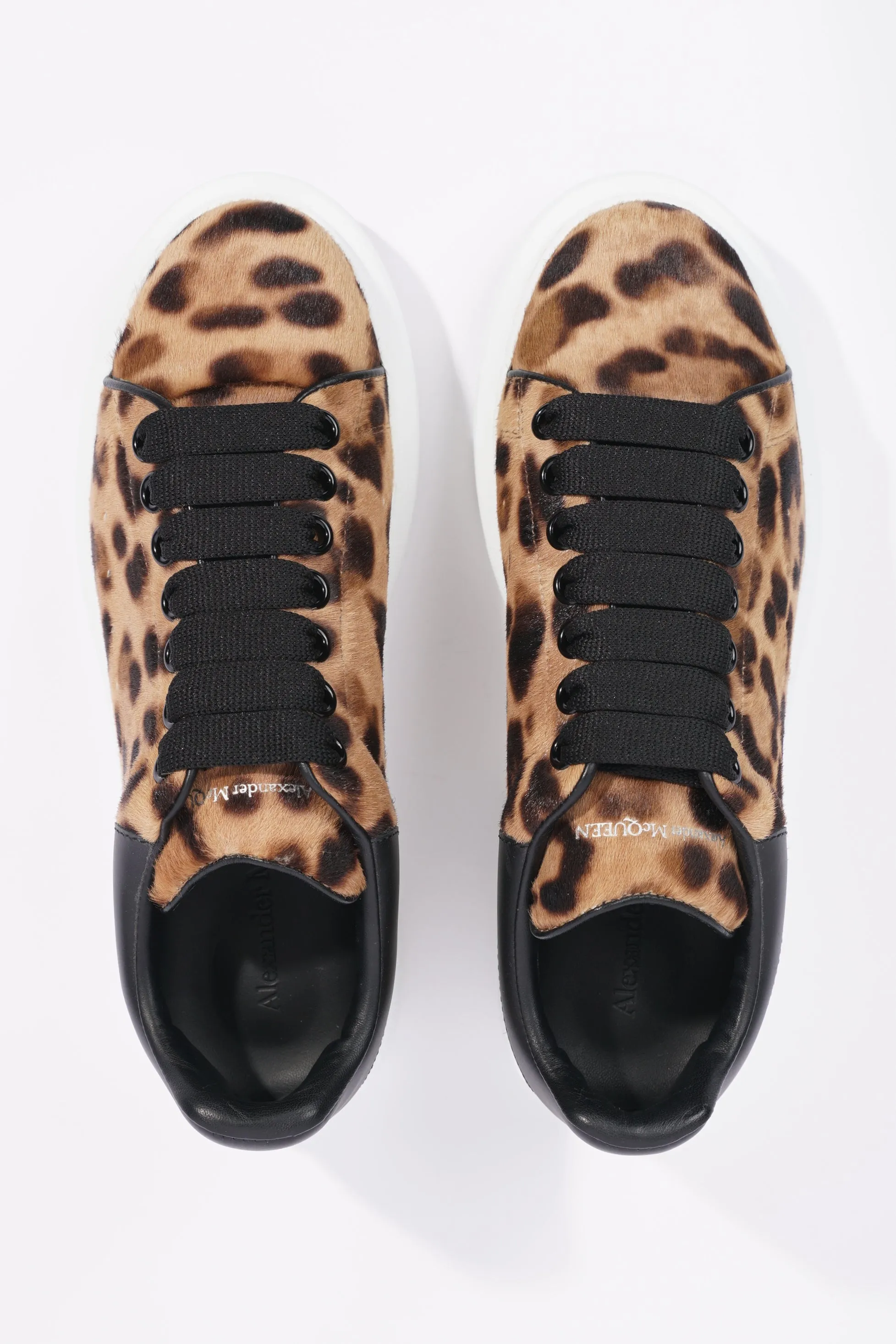 Alexander McQueen Womens Oversized Sneaker Leopard Print EU 38 / UK 5