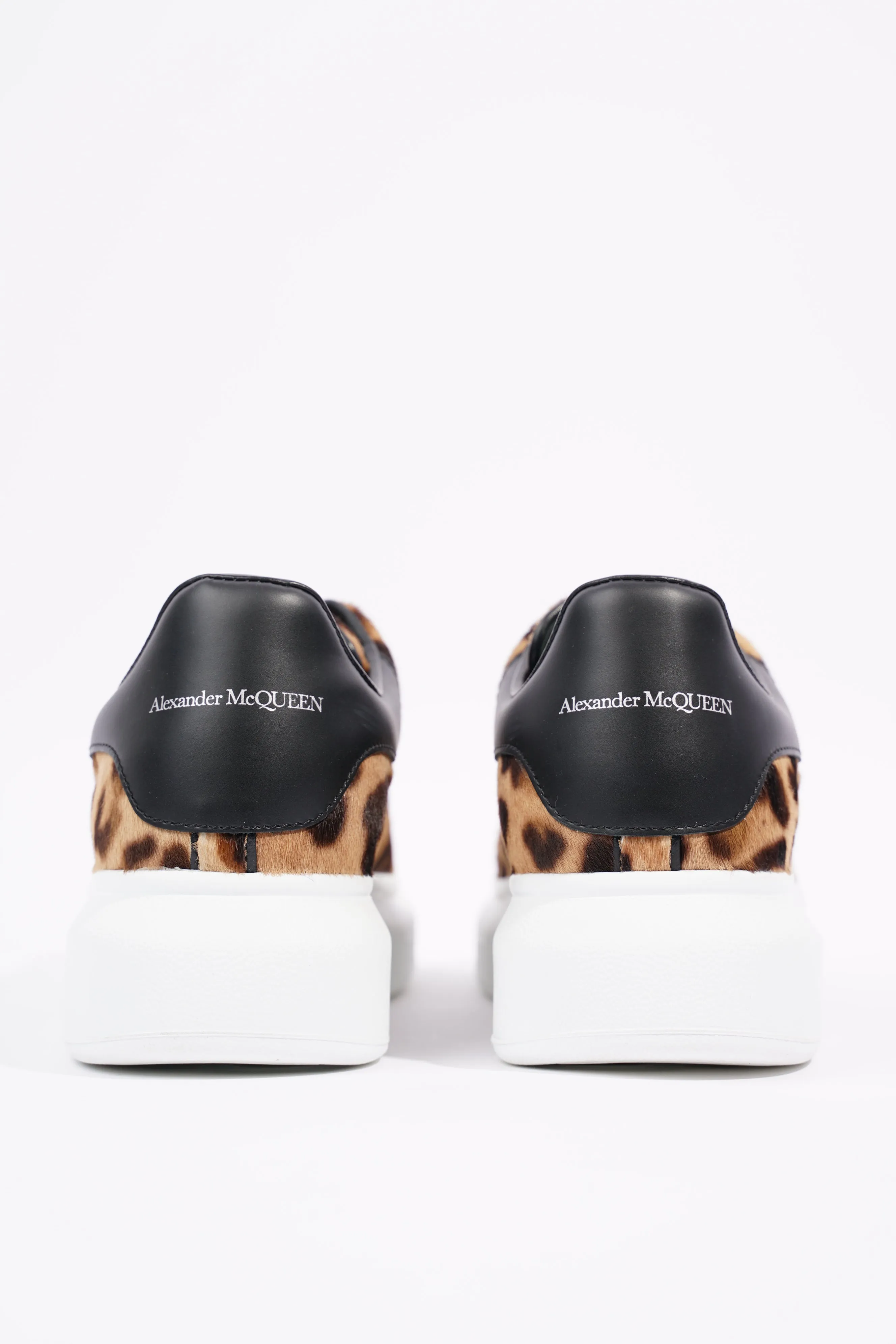 Alexander McQueen Womens Oversized Sneaker Leopard Print EU 38 / UK 5