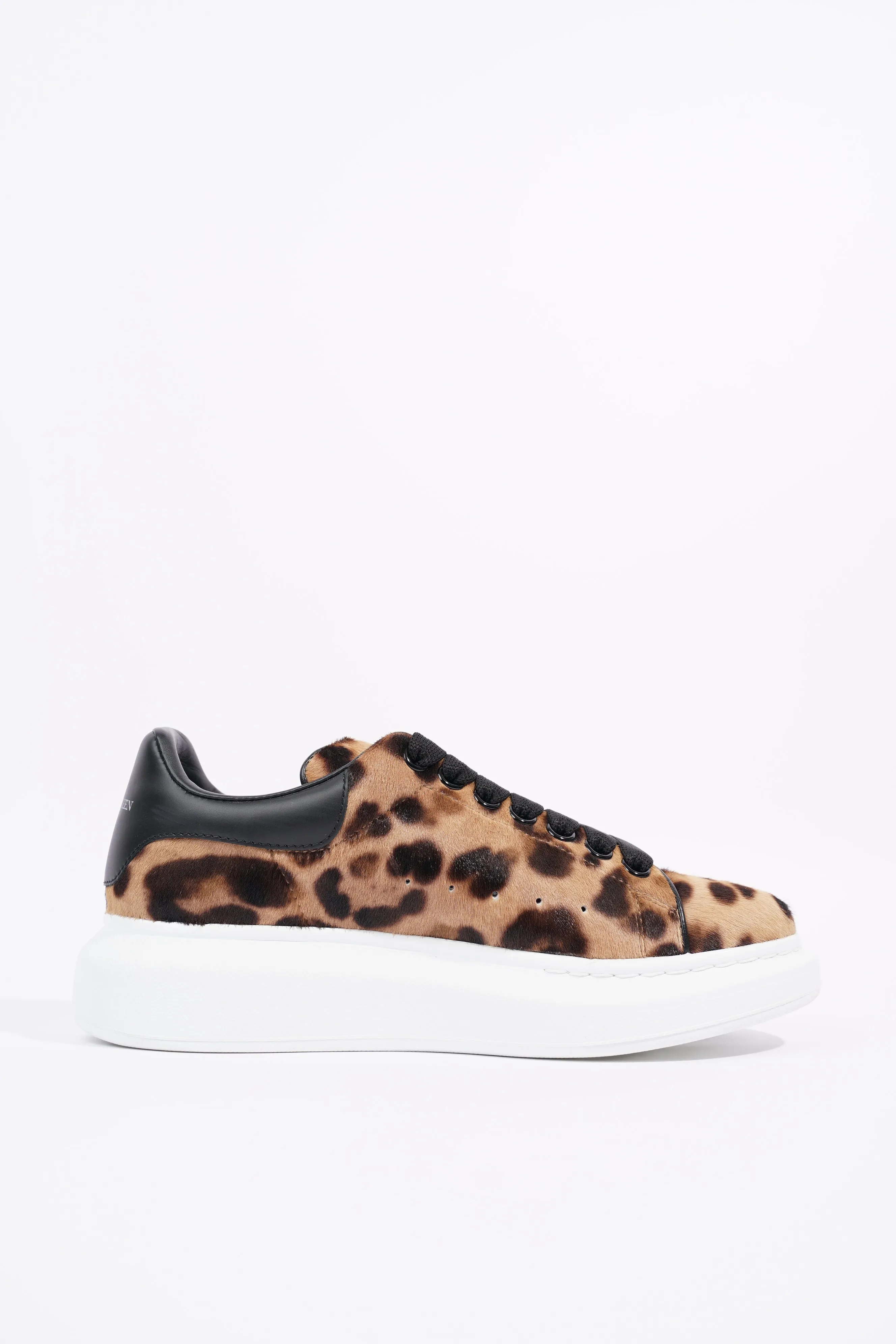 Alexander McQueen Womens Oversized Sneaker Leopard Print EU 38 / UK 5