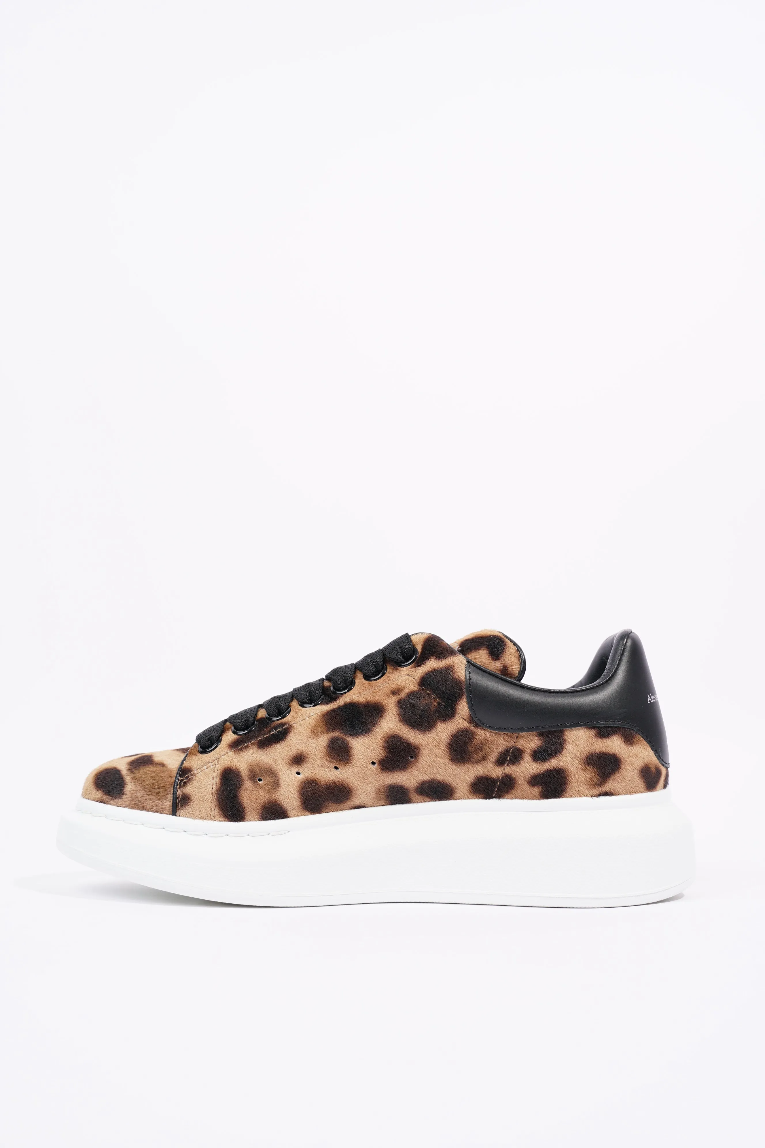 Alexander McQueen Womens Oversized Sneaker Leopard Print EU 38 / UK 5