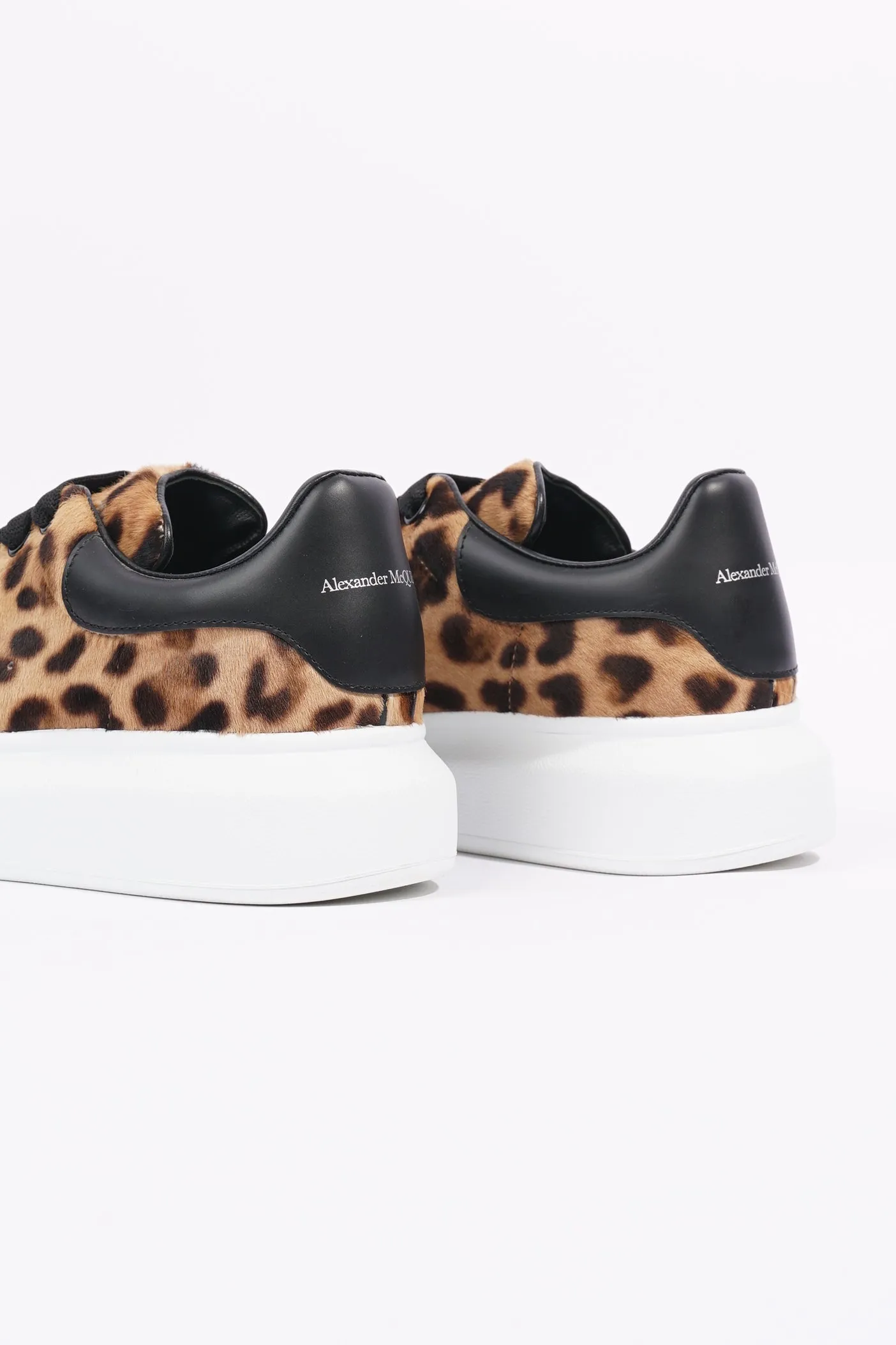 Alexander McQueen Womens Oversized Sneaker Leopard Print EU 38 / UK 5