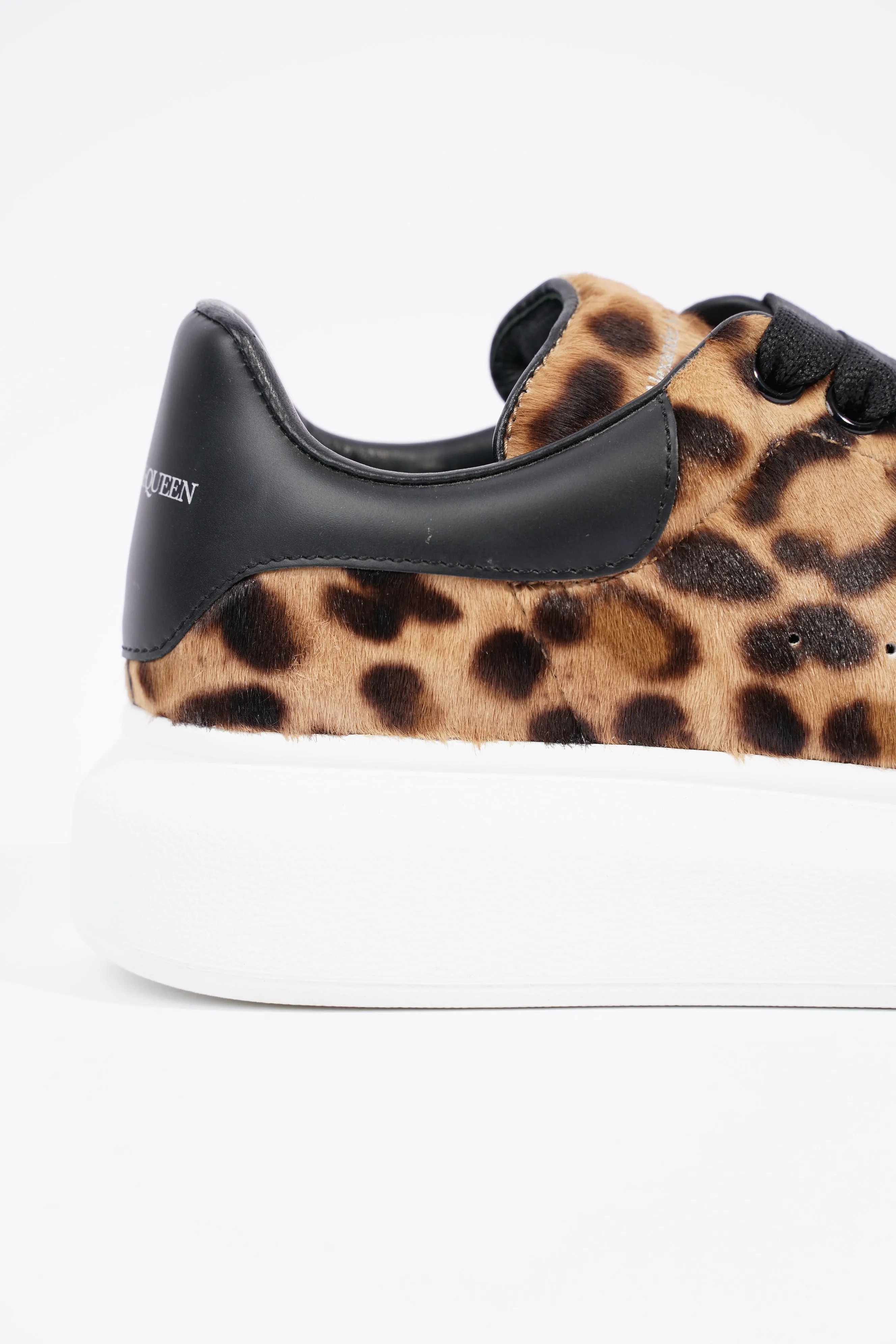 Alexander McQueen Womens Oversized Sneaker Leopard Print EU 38 / UK 5