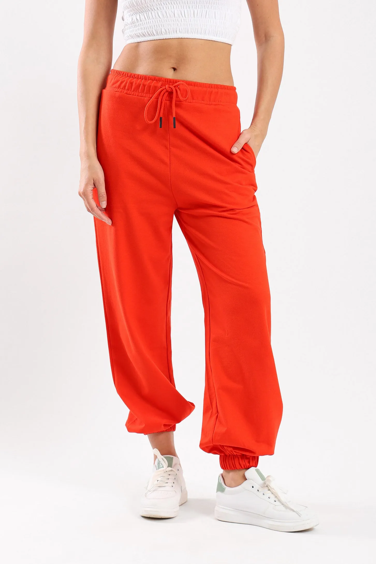 ALL DAY COMFORT JOGGERS - RED