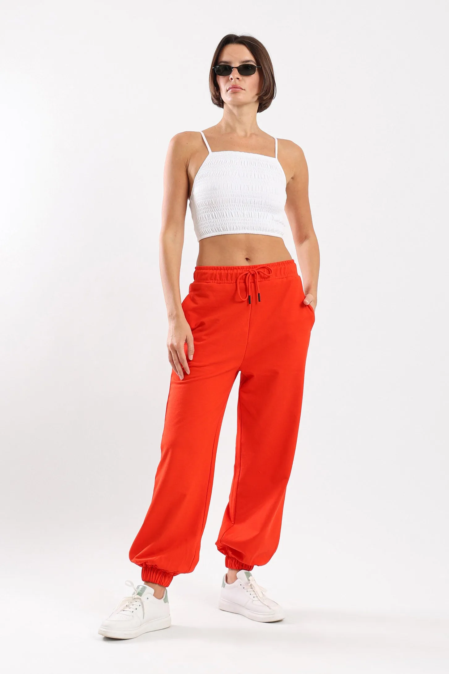 ALL DAY COMFORT JOGGERS - RED