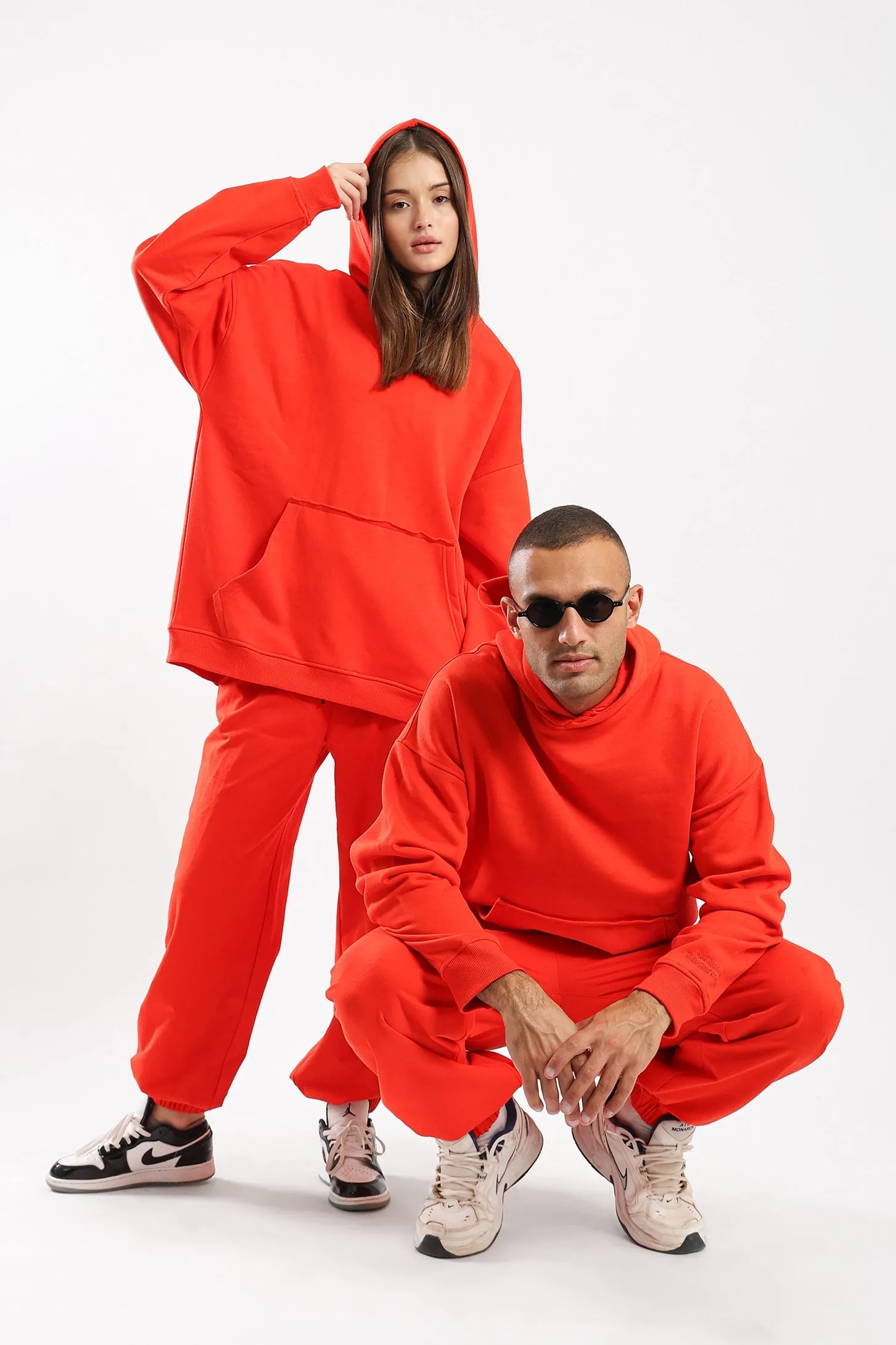 ALL DAY COMFORT JOGGERS - RED