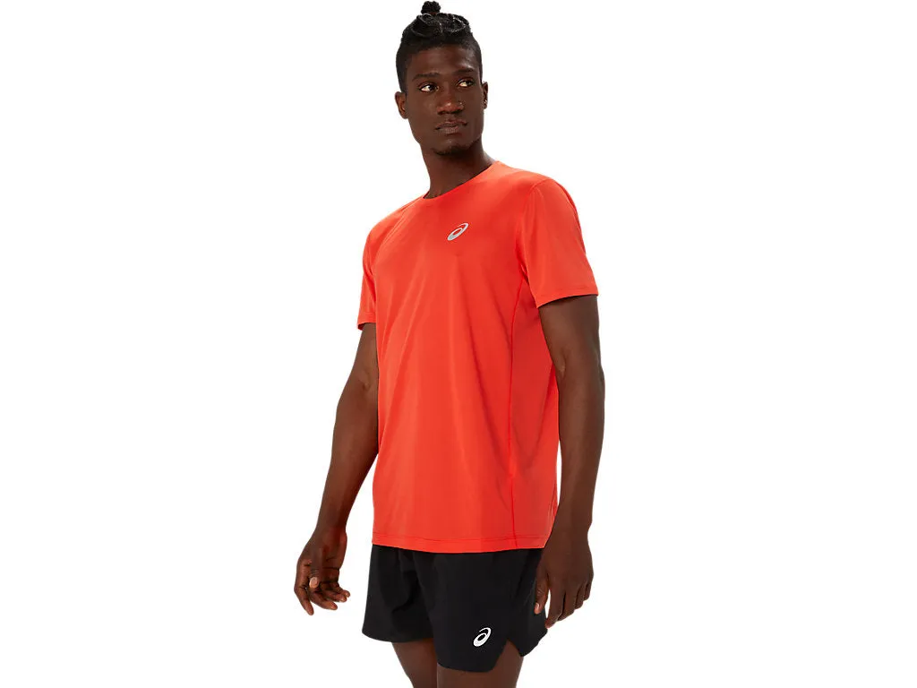 Asics Silver SS Top Mens True Red
