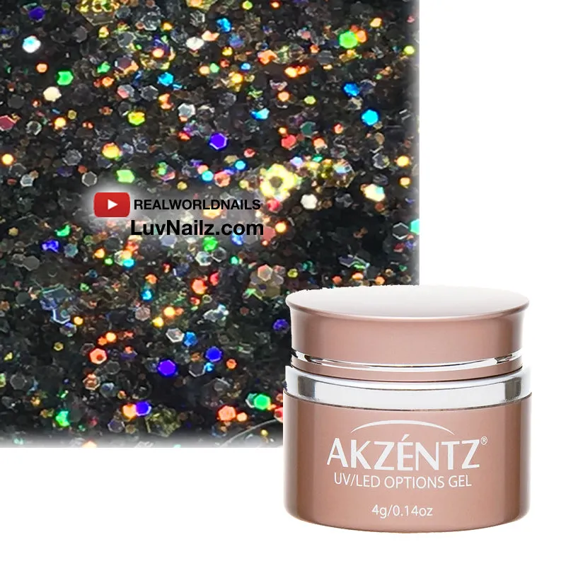 Aurora Pewter Glitter Gel - Akzentz Options UV/LED