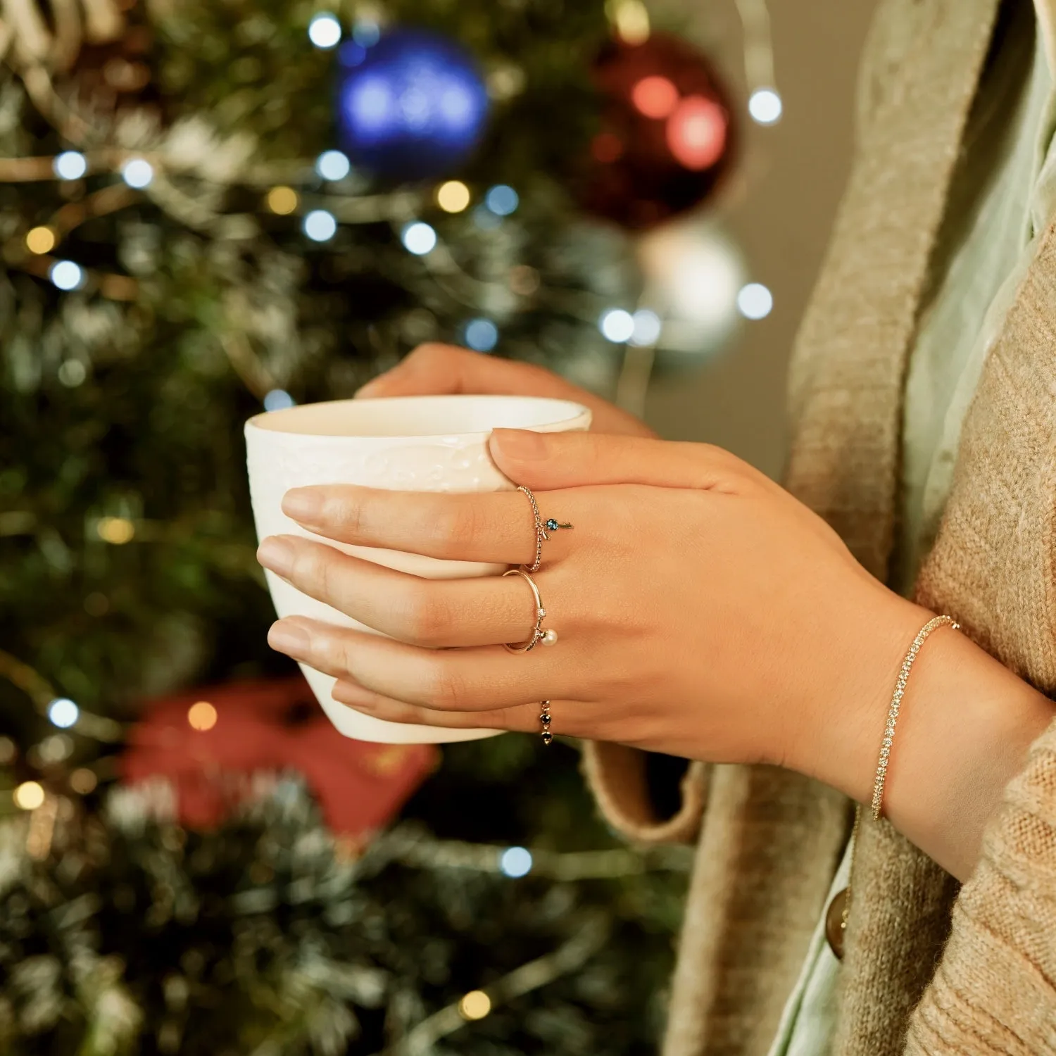 Baby Box Chain Bolo Bracelet