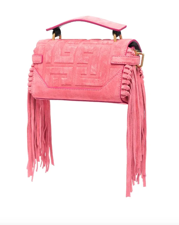 Balmain B-Buzz 19 fringed bag