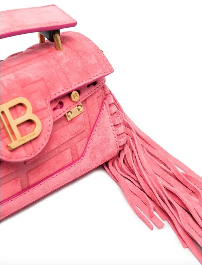 Balmain B-Buzz 19 fringed bag