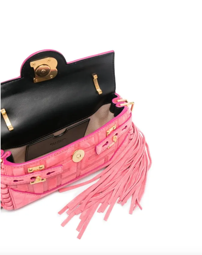 Balmain B-Buzz 19 fringed bag