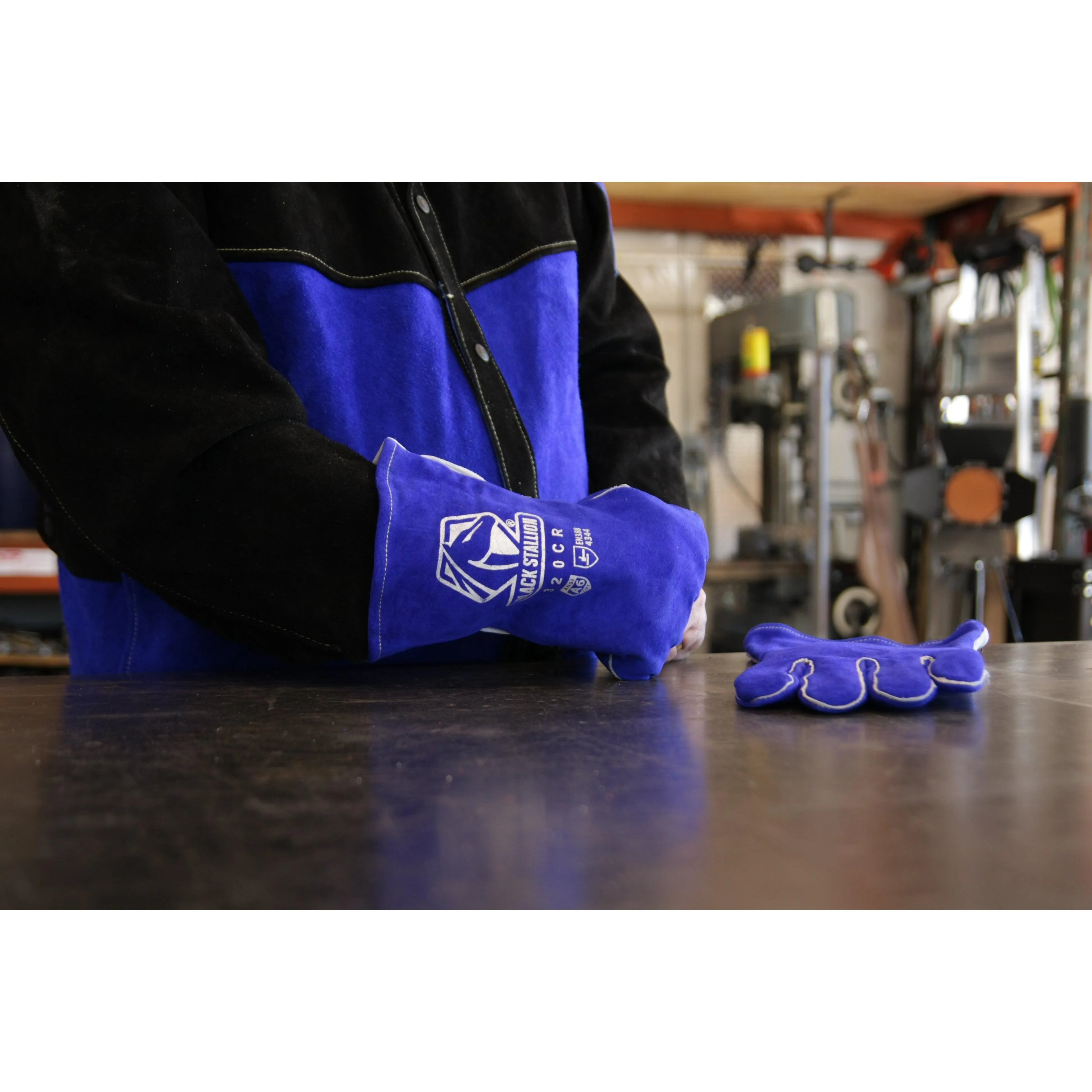 Black Stallion A6 Cut Resistant Cowhide Stick Welding Gloves - 320CR