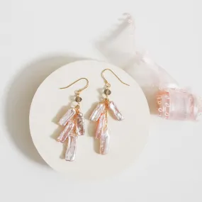 Blush Stick Pearl Earrings Blush Stick Pearl Earrings