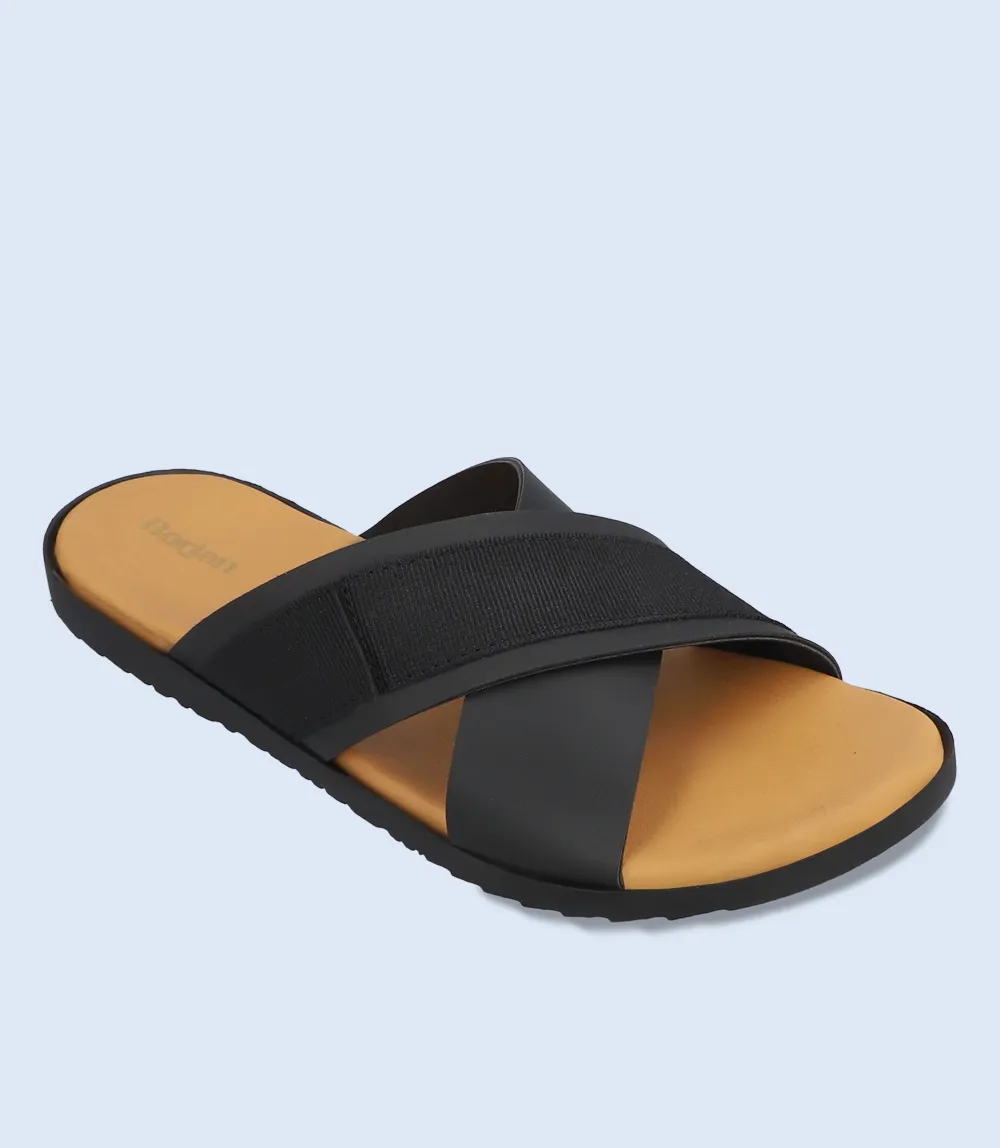 BM5537-BLACK-Men Slipper