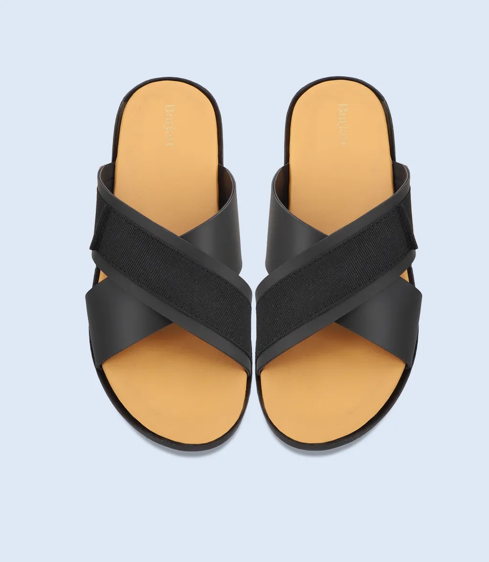 BM5537-BLACK-Men Slipper