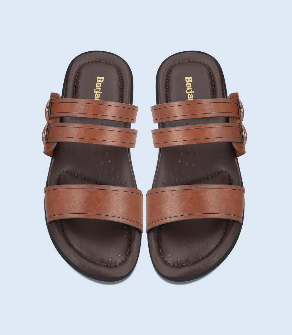 BM6067-BROWN-Men Slipper