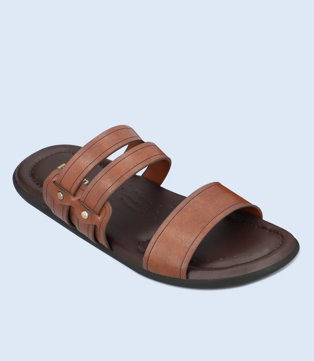 BM6067-BROWN-Men Slipper