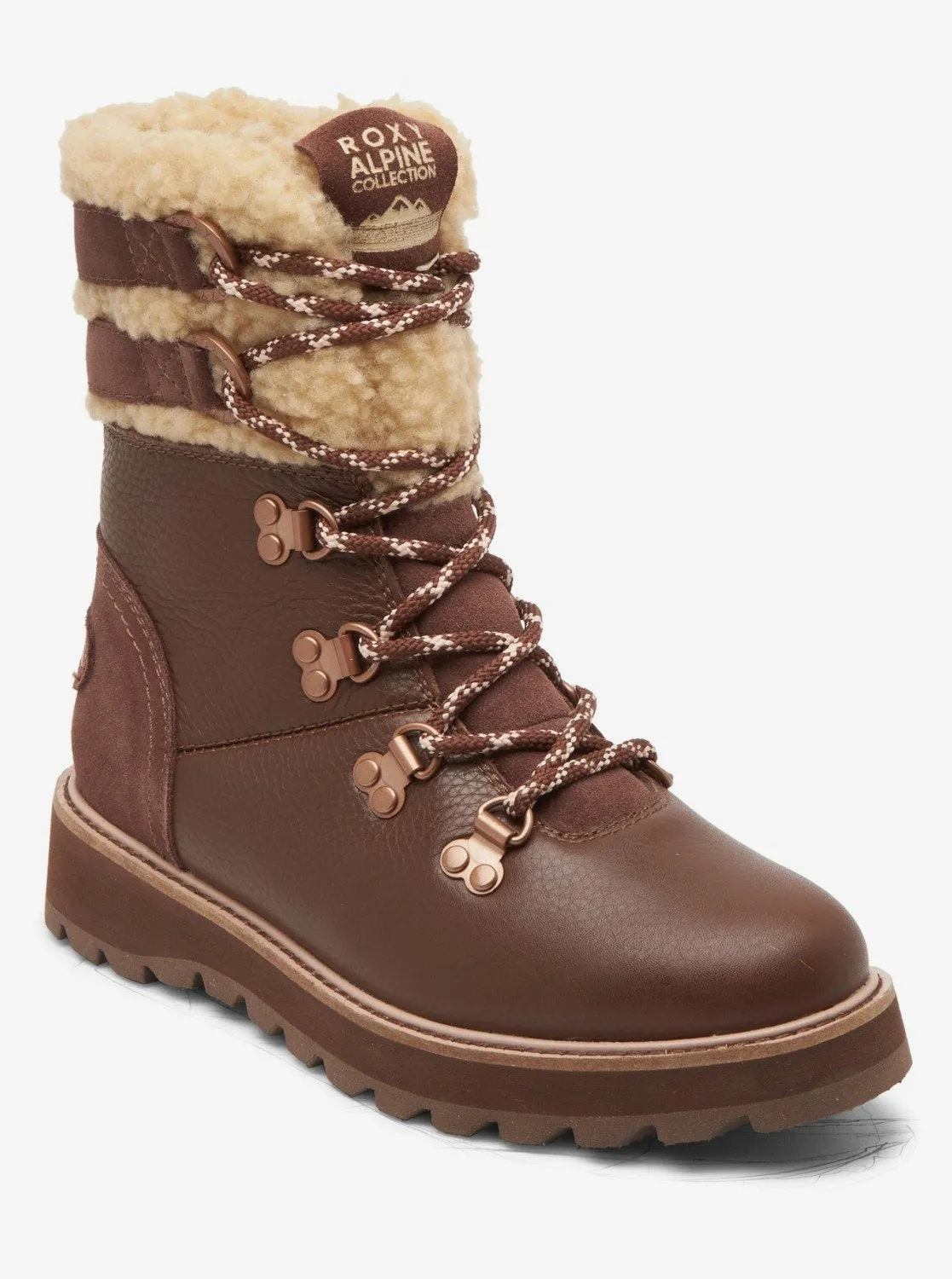 Brandi Lace-Up Boots - Chocolate