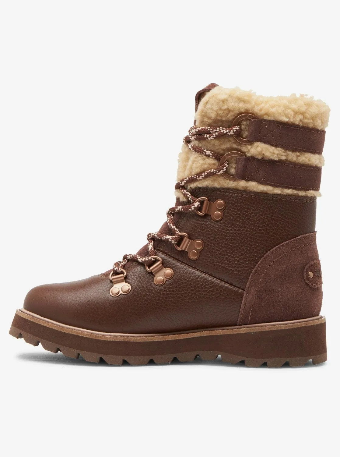 Brandi Lace-Up Boots - Chocolate