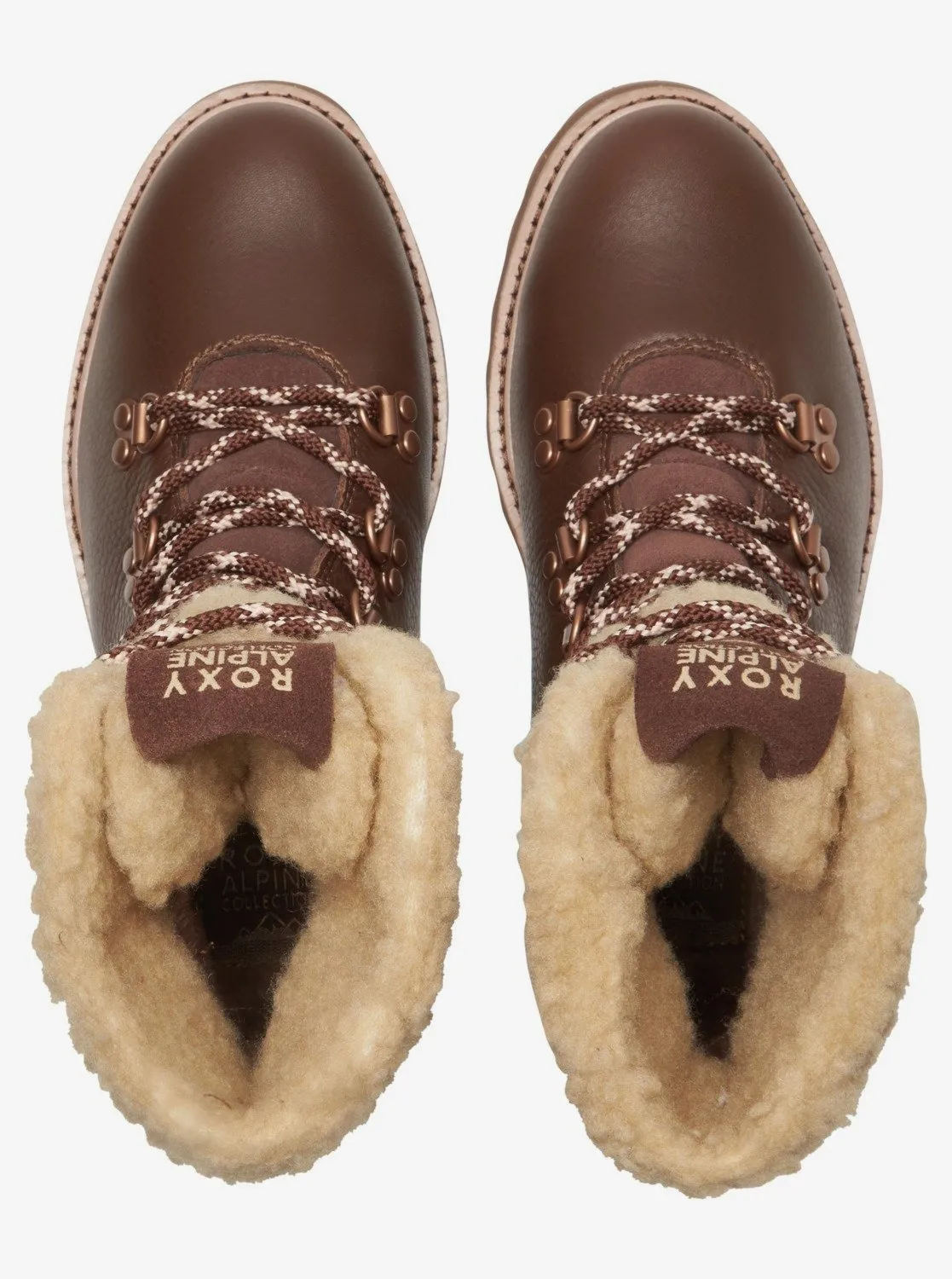 Brandi Lace-Up Boots - Chocolate