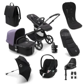 Bugaboo Fox 5, Cloud T Ultimate Travel System - Graphite/Midnight Black/Astro Purple Bugaboo Fox 5, Cloud T Ultimate Travel System - Graphite/Midnight Black/Astro Purple