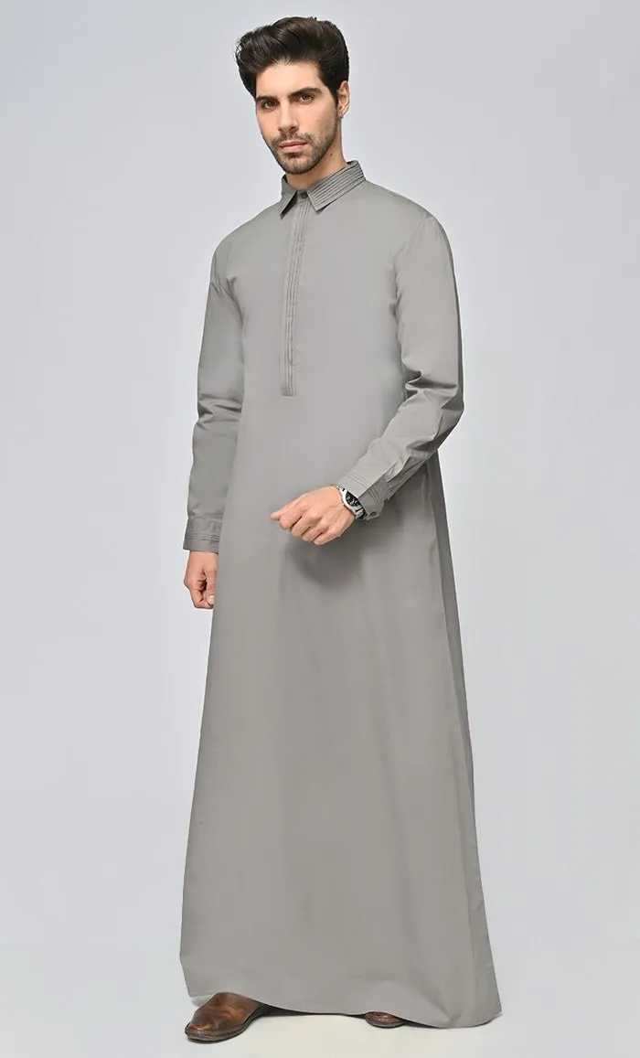 Buy Mens Islamic Formal Thobe/Jubba With Pockets - Final Sale
