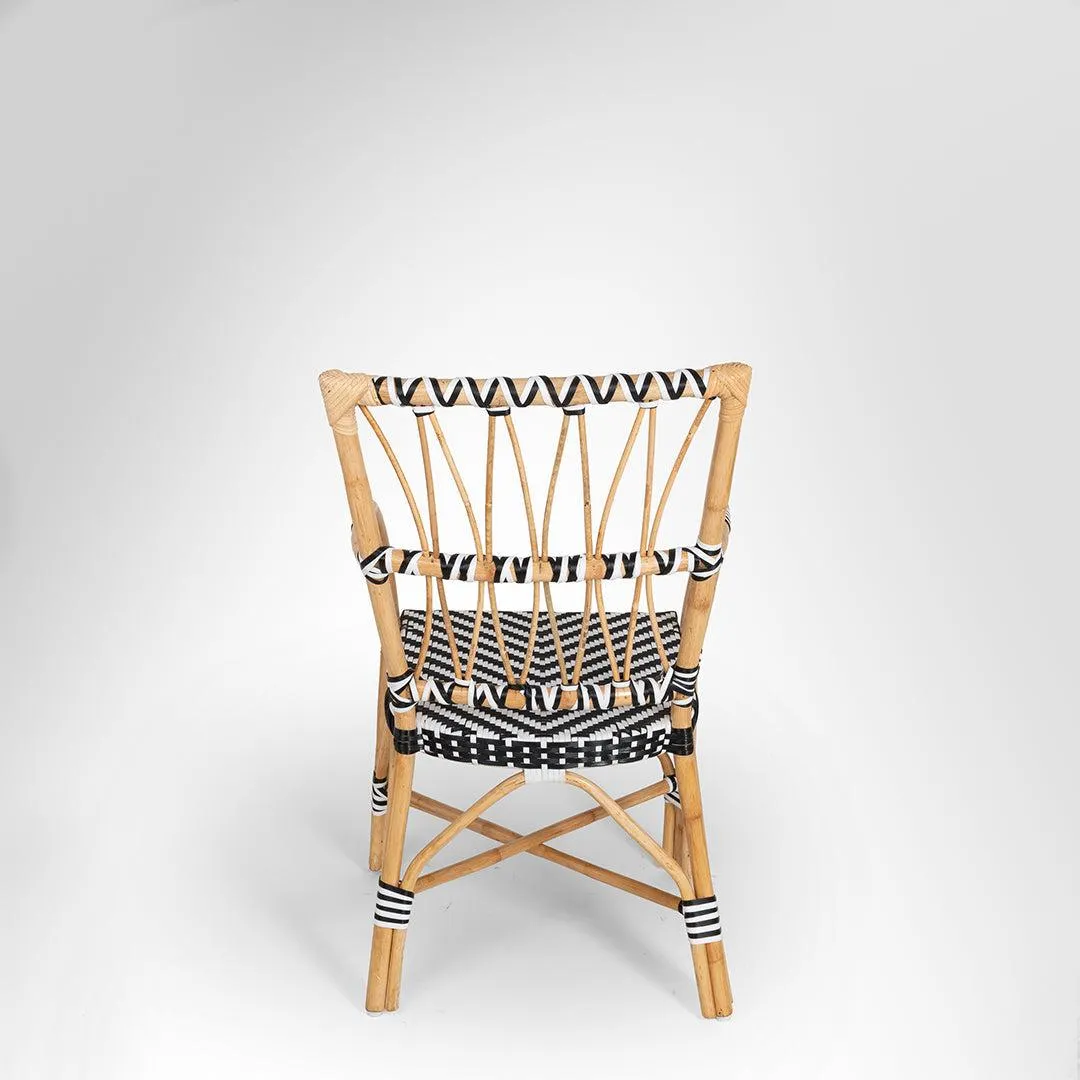 C Popsicle Cane Chair With Arms