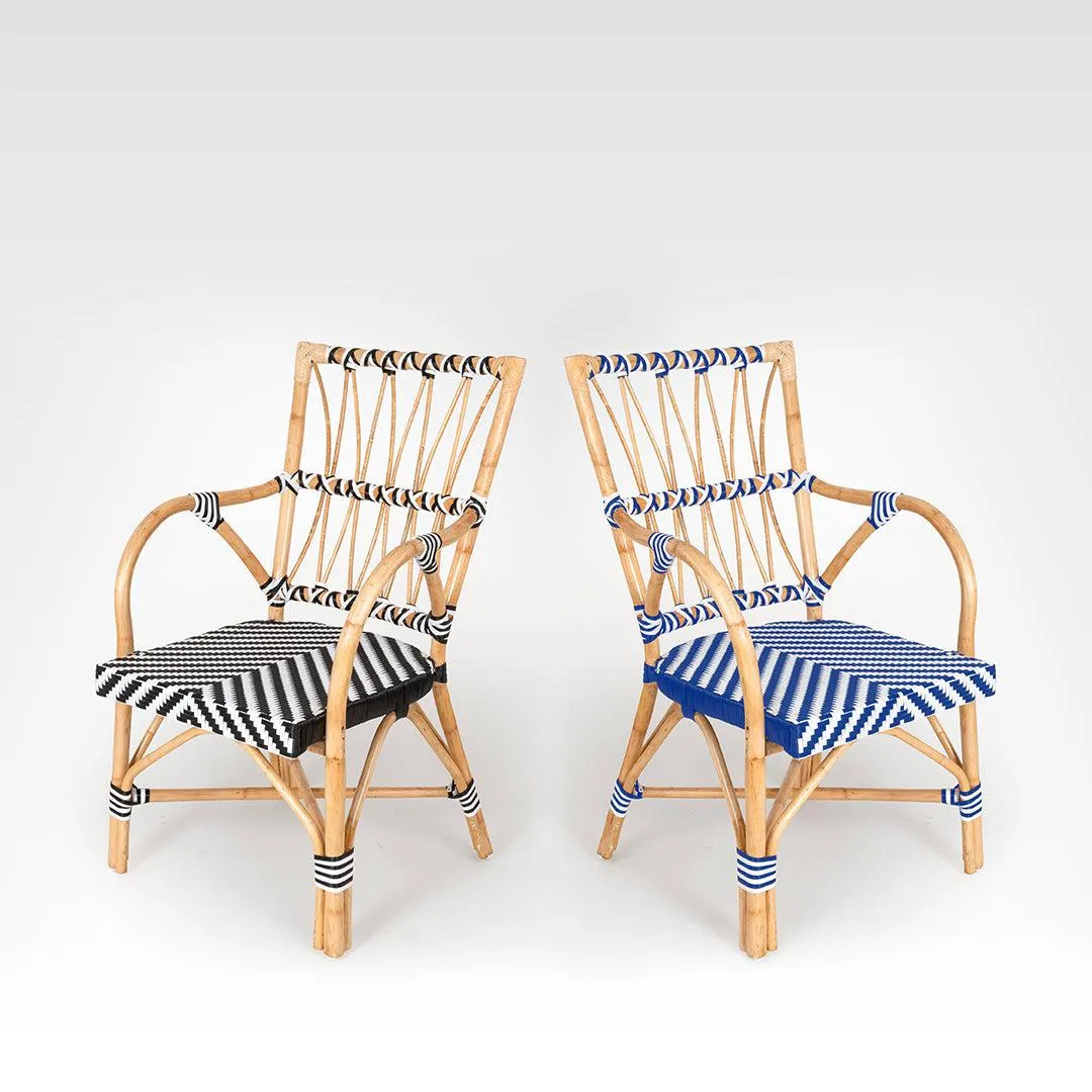 C Popsicle Cane Chair With Arms