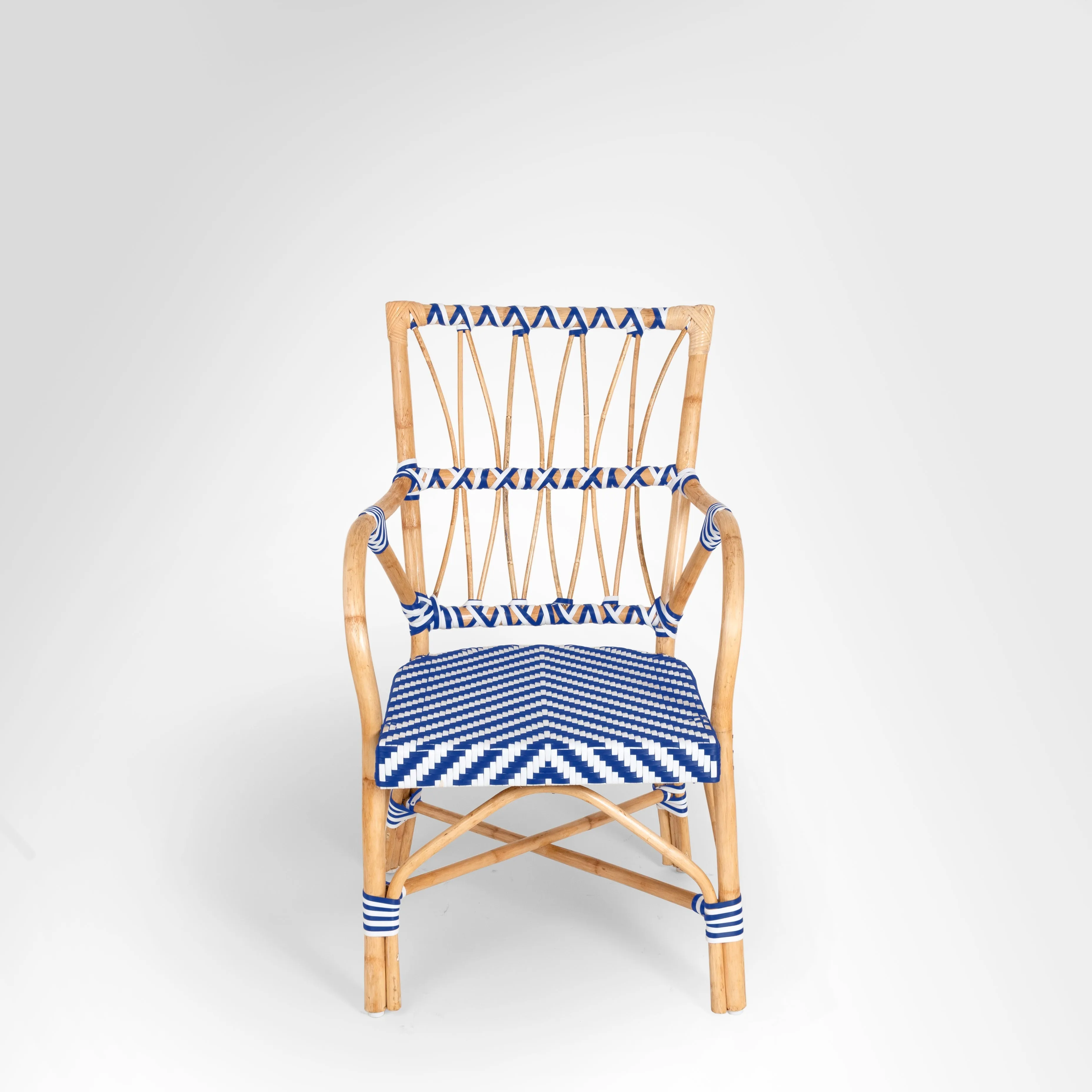 C Popsicle Cane Chair With Arms