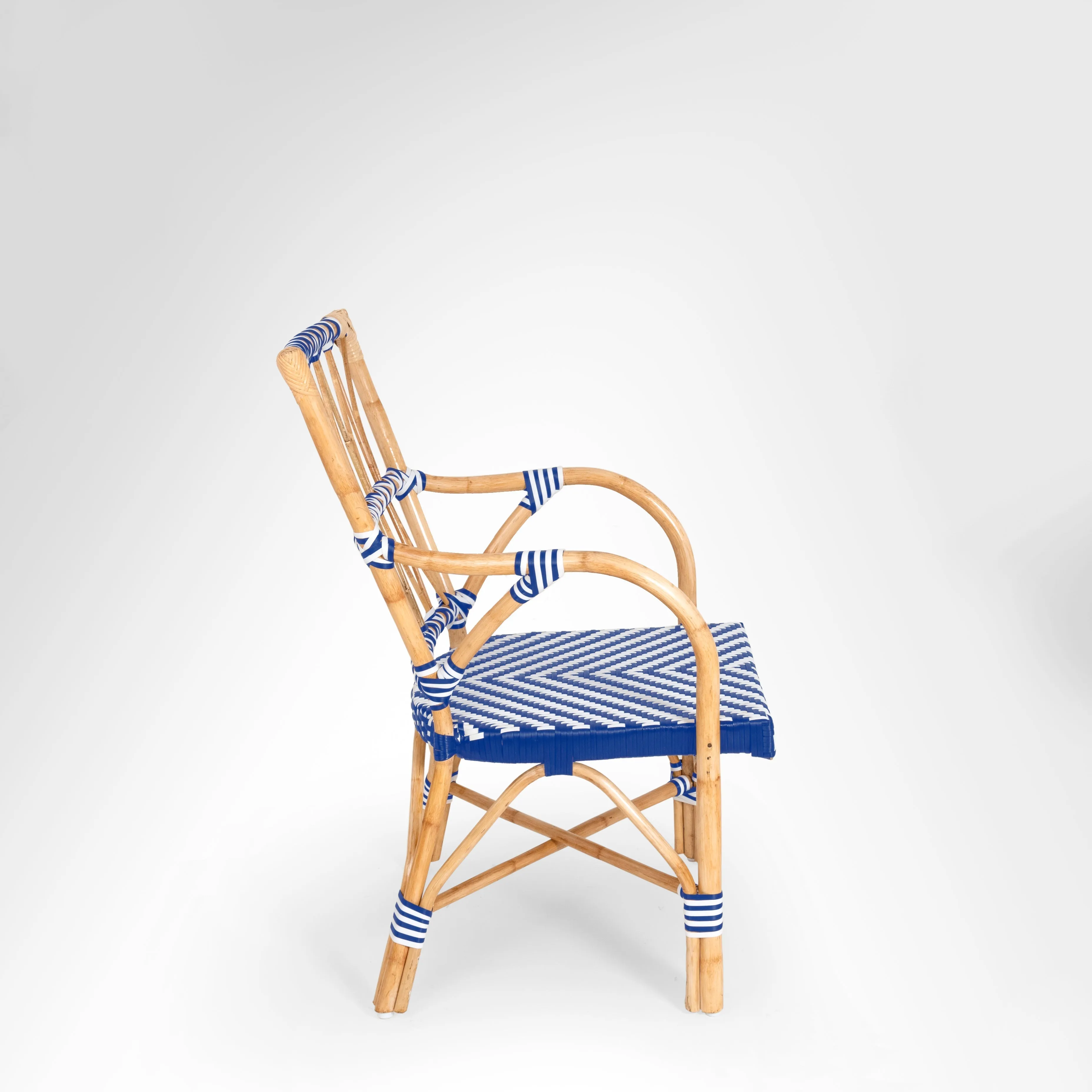 C Popsicle Cane Chair With Arms