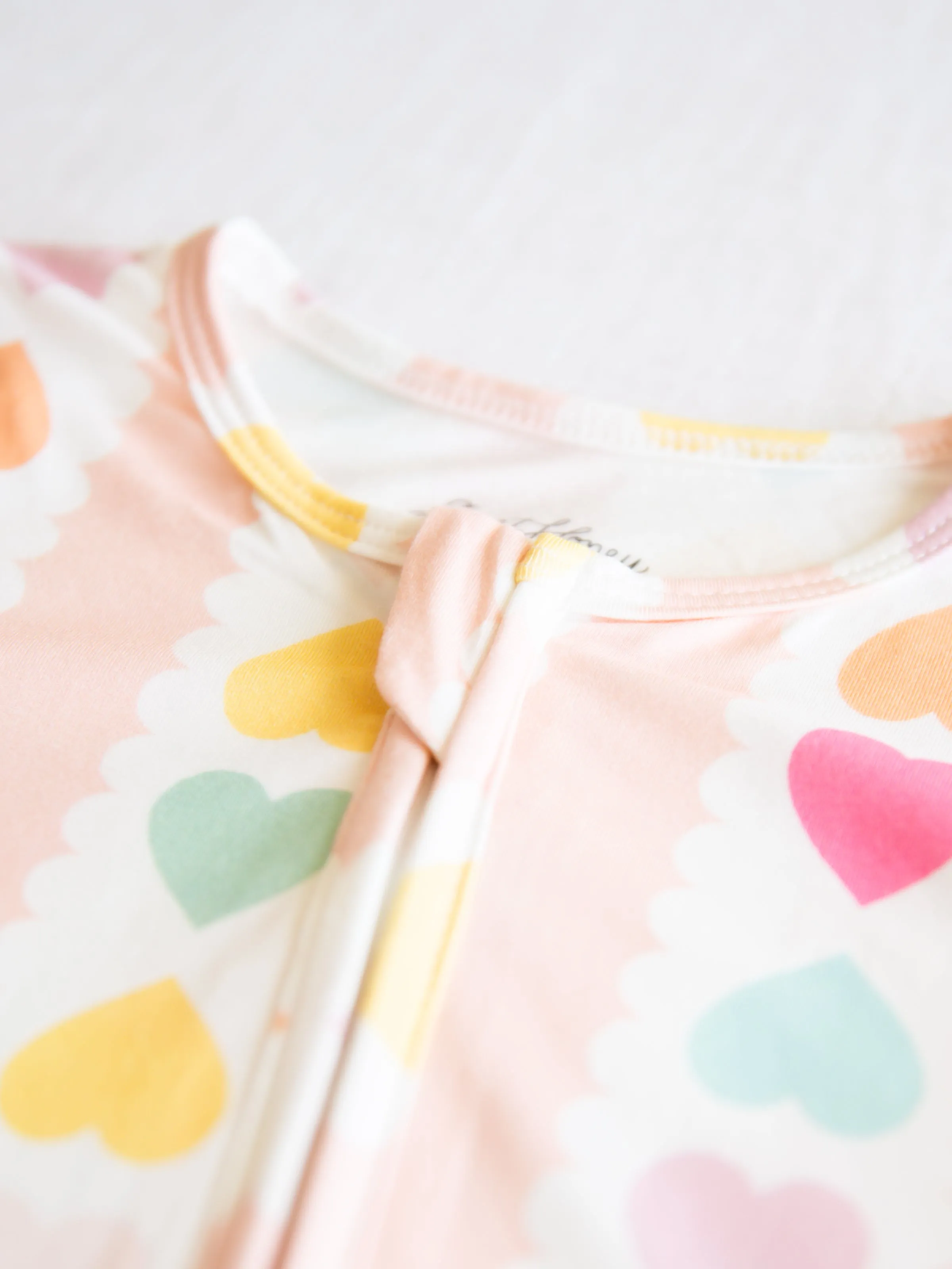 Cloud Layette - Rainbow Hearts