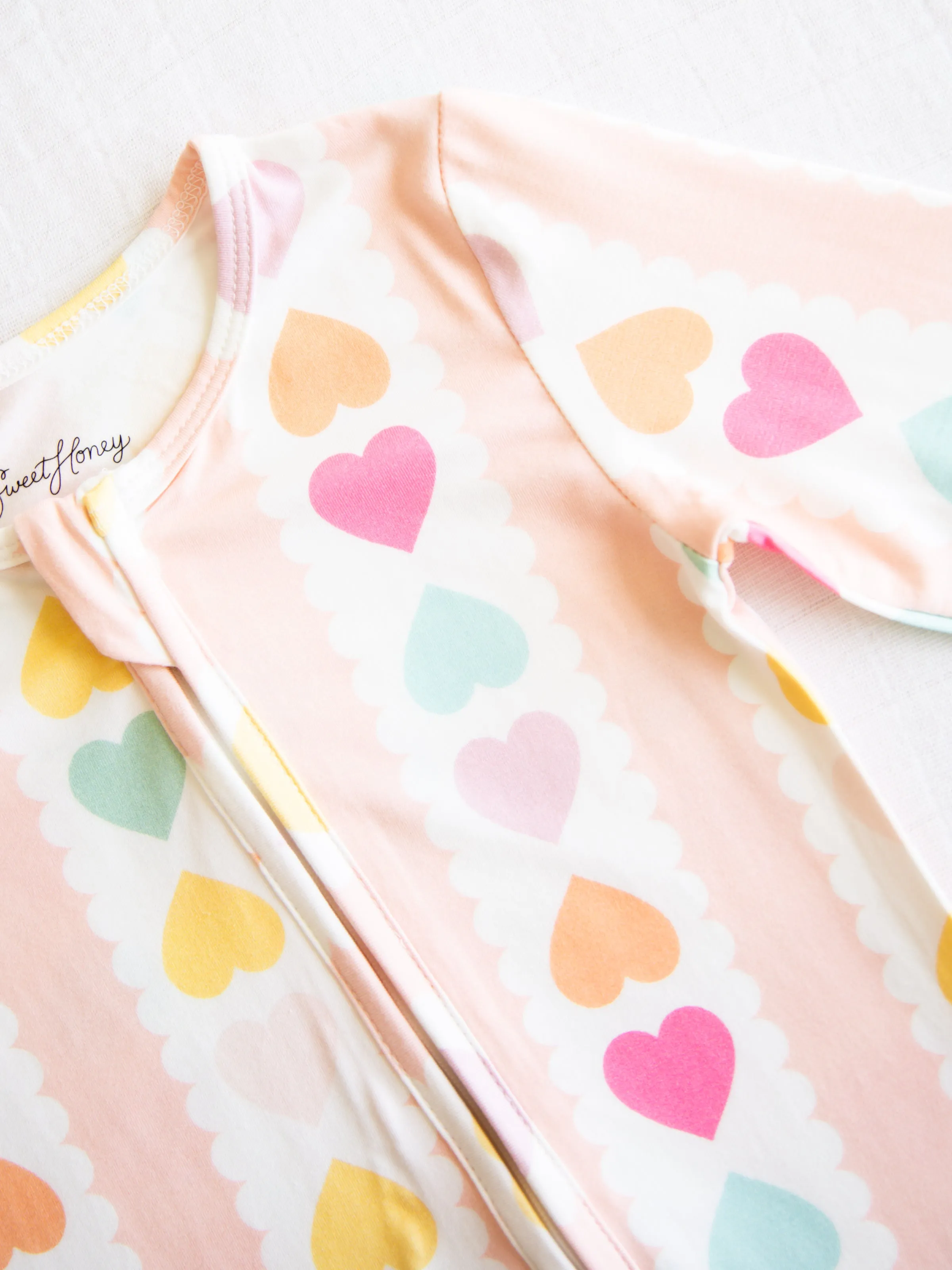 Cloud Layette - Rainbow Hearts