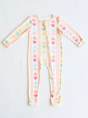 Cloud Layette - Rainbow Hearts