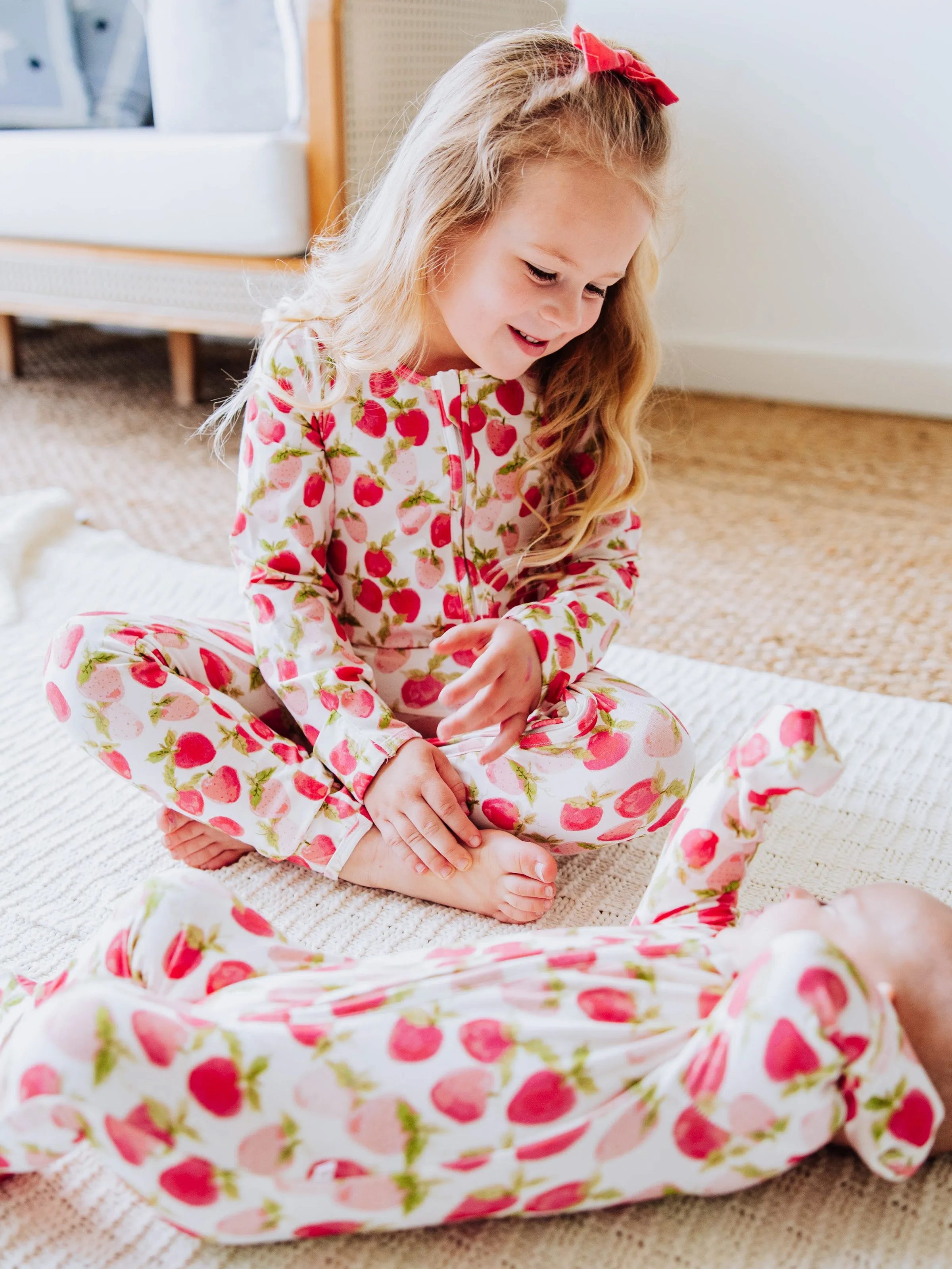 Cloud Layette - Watercolor Strawberries