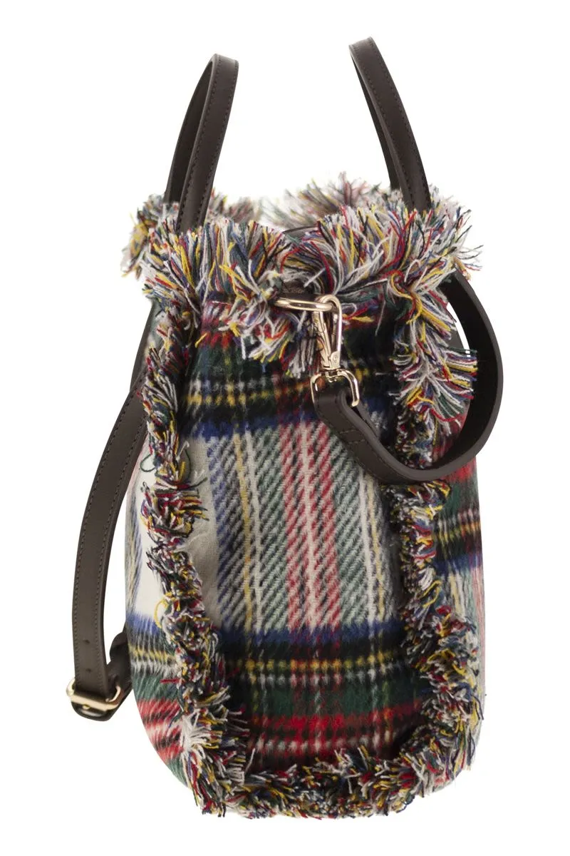 COLETTE BAG WITH BANGS AND EMBROIDERED LOGO