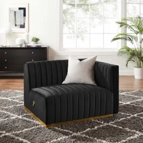 Conjure Channel Tufted Performance Velvet Right-Arm Chair by Modway Conjure Channel Tufted Performance Velvet Right-Arm Chair by Modway
