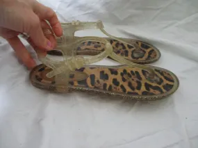 DOLCE & GABBANA ITALY Flip Flop SANDAL JELLY SHOE 37 Thong LEOPARD Beach DOLCE & GABBANA ITALY Flip Flop SANDAL JELLY SHOE 37 Thong LEOPARD Beach