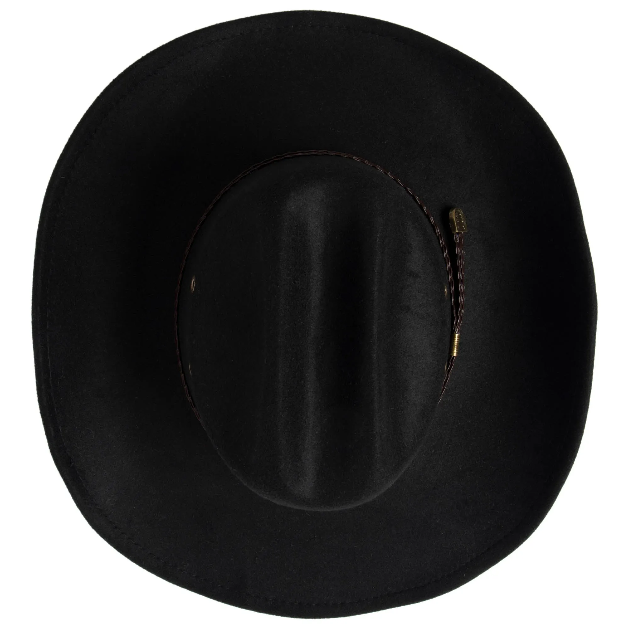 Dwight - Cattleman's Crease Cowboy with Leather Band and Brass Gromets