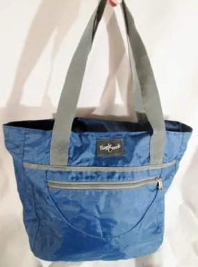 EAGLE CREEK Nylon Tote Carryall Satchel Purse BLUE Market Book Beach Bag Shopper EAGLE CREEK Nylon Tote Carryall Satchel Purse BLUE Market Book Beach Bag Shopper