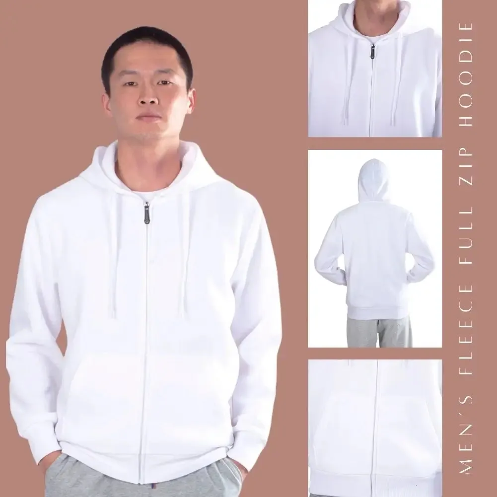 Fleece Zipped Hoodies For Men