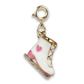 Gold Glitter Ice Skate Charm Gold Glitter Ice Skate Charm