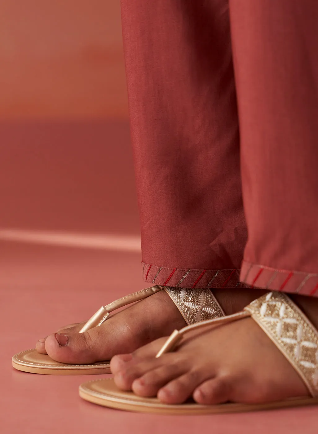 Iqra Redwood Embroidered Cotton Co-ord Set for Women